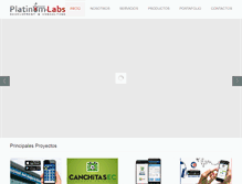 Tablet Screenshot of platinum-labs.com